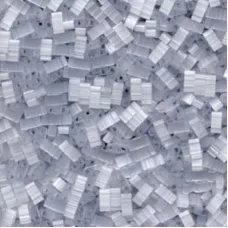 Silk Pale Light Grey Miyuki Half TILA Beads, Colour 2596, 5.2g appx.