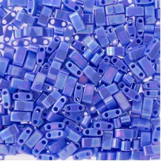 Opaque Periwinkle AB Miyuki Half TILA Beads, Colour 0483, 5.2g appx.