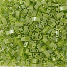 Opaque Chartreuse Luster Miyuki Half TILA Beads, Colour 0439, 5.2g appx. Opaque Chartreuse Luster Miyuki Half TILA Beads, Colour 0439, 5.2g appx.