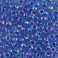 Transparent Light Sapphire AB Miyuki Size 8/0 seed beads, Colour 0261, 22gm