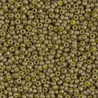 Golden Olive Matte Luster, Colour 2032, Miyuki 11/0, **10g approx.**