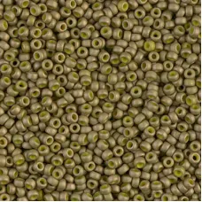 Golden Olive Matte Luster, Colour 2032, Miyuki 11/0, **10g approx.**