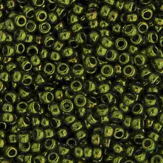 Olive Gold Luster Miyuki 15/0 Seed Beads,8.2g, Colour 0306 Olive Gold Luster Miyuki 15/0 Seed Beads,8.2g, Colour 0306