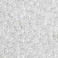 White Pearl Opaque Luster  Colour -0420 Miyuki 15/0 Seed Beads, 8.2gm apprx.