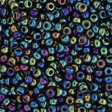 Variegated Iris Metallic  Colour -0455 Miyuki 15/0 Seed Beads, 8.2gm apprx.