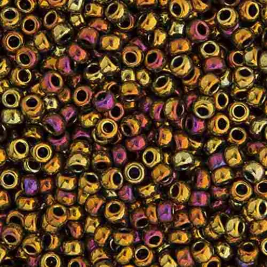 Lt.Bronze Iris/AB Metallic  Colour -0462 Miyuki 15/0 Seed Beads, 8.2gm apprx.