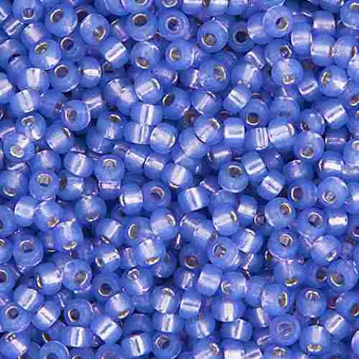 Violet Silver Lined Dyed Alabaster Miyuki 15/0 Seed Beads, 100g, Colour 0649 Violet Silver Lined Dyed Alabaster Miyuki 15/0 Seed Beads, 100g, Colour 0649
