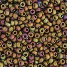 Green Pink Op.AB Metallic Matt Luster  Colour -2035 Miyuki 15/0 Seed Beads, 8.2g...