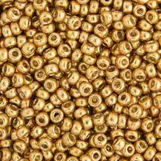 Duracoat Galvanized Gold  Colour -4202 Miyuki 15/0 Seed Beads, 8.2gm apprx.