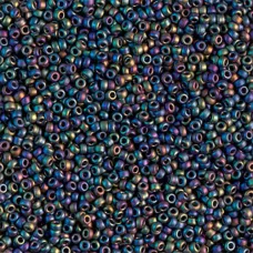 Matte Multi-Iris Miyuki 15/0 Seed Beads, 8.2g, Colour 401FR
