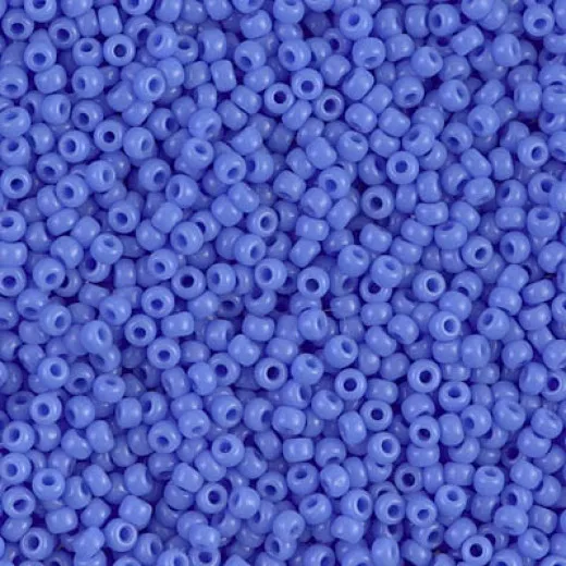 Opaque Periwinkle Miyuki Size 8/0 seed beads, Colour 0417L, 22gm Opaque Periwinkle Miyuki Size 8/0 seed beads, Colour 0417L, 22gm