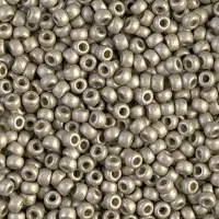 Matte Light Pewter Duracoat Galvanized Size 8/0 seed beads,, Colour 4221F, 22gm