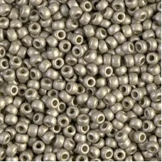 Matte Light Pewter Duracoat Galvanized Size 8/0 seed beads,, Colour 4221F, 22gm