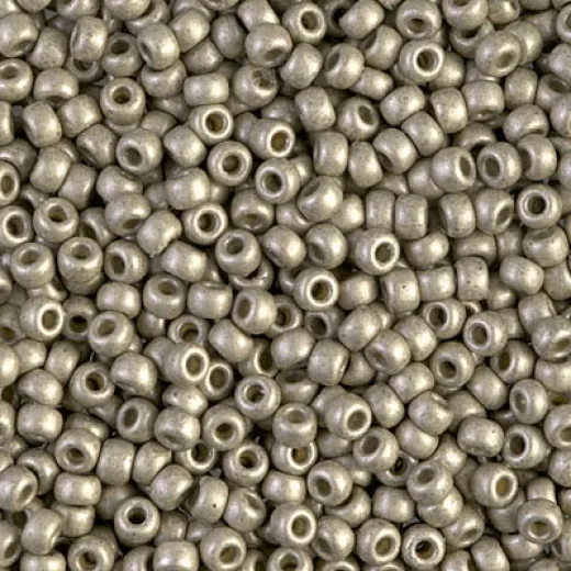 Matte Light Pewter Duracoat Galvanized Size 8/0 seed beads,, Colour 4221F, 22gm Matte Light Pewter Duracoat Galvanized Size 8/0 seed beads,, Colour 4221F, 22gm