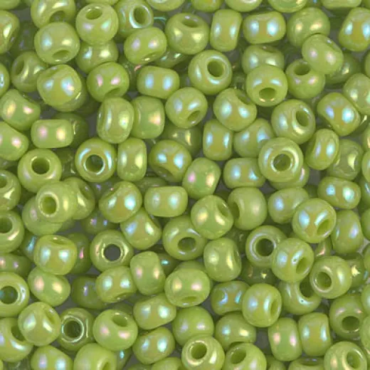 Opaque Chartreuse AB Miyuki Size 8/0 seed beads, Colour 0479, 22gm