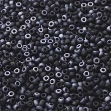 Jet Matte Lagoon, Miyuki 11/0 Union Seed Beads, Colour 55043, Approx. 22g