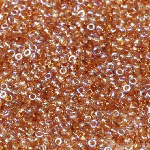 Crystal Orange Rainbow, Miyuki 11/0 Union Seed Beads, Colour 00030/98535, Approx. 22g Crystal Orange Rainbow, Miyuki 11/0 Union Seed Beads, Colour 00030/98535, Approx. 22g