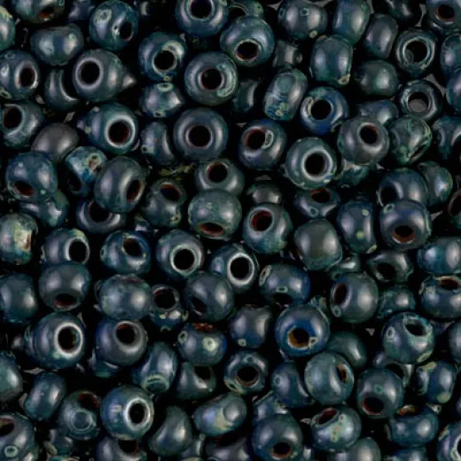 Picasso Opaque Montana Miyuki 8/0 Seed Beads, colour 4516, 22g approx. Picasso Opaque Montana Miyuki 8/0 Seed Beads, colour 4516, 22g approx.
