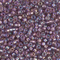 Silver lined smoky Amethytst AB Miyuki size 8 seed beads, colour 1012, 22g approx.