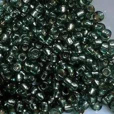 Silver Lined Dark Seafoam Duracoat Miyuki size 8/0 seed beads, colour 4274, 22g ...