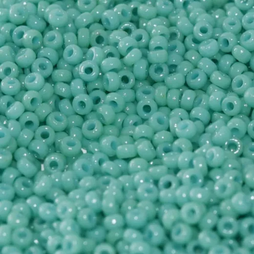 Opaque Sea Opal Duracoat Miyuki Seed Beads, Colour 4475, 100g approx.