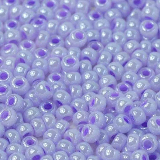 Miyuki Size 11 Seed Beads, Lavender Ceylon, Colour 0534, 22g Approx. Miyuki Size 11 Seed Beads, Lavender Ceylon, Colour 0534, 22g Approx.