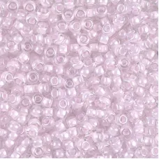 Pink Lined Crystal Miyuki Seed beads - 8/0, colour 0207, - 22grms