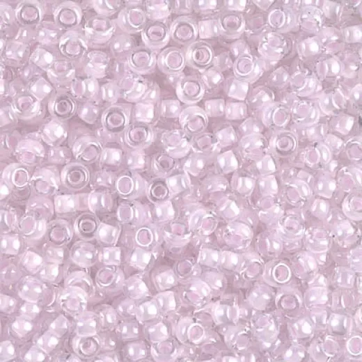 Pink Lined Crystal Miyuki Seed beads - 8/0, colour 0207, - 22grms Pink Lined Crystal Miyuki Seed beads - 8/0, colour 0207, - 22grms