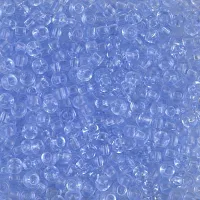 Transparent Light Cornflower Blue Miyuki 8/0 Seed Beads, 22g, Colour 0159L