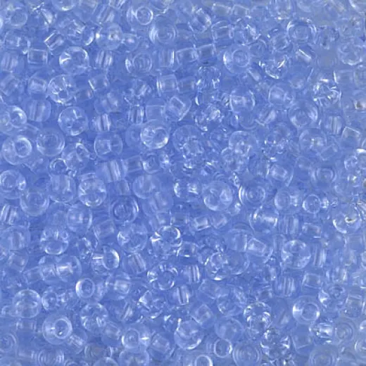 Transparent Light Cornflower Blue Miyuki 8/0 Seed Beads, 22g, Colour 0159L Transparent Light Cornflower Blue Miyuki 8/0 Seed Beads, 22g, Colour 0159L