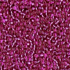 Fuchsia Transparent Silver Lined, Miyuki Size 8/0 seed beads,, Colour 1340, 22 G...