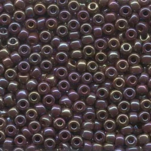 Chocolate Brown Opaque AB Miyuki size 6/0 Colour 0409R, 250g Wholesale pack Chocolate Brown Opaque AB Miyuki size 6/0 Colour 0409R, 250g Wholesale pack