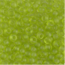 Transparent Matte Chartreuse , Colour 0143F Miyuki 6/0 Seed Beads, 20g approx.
