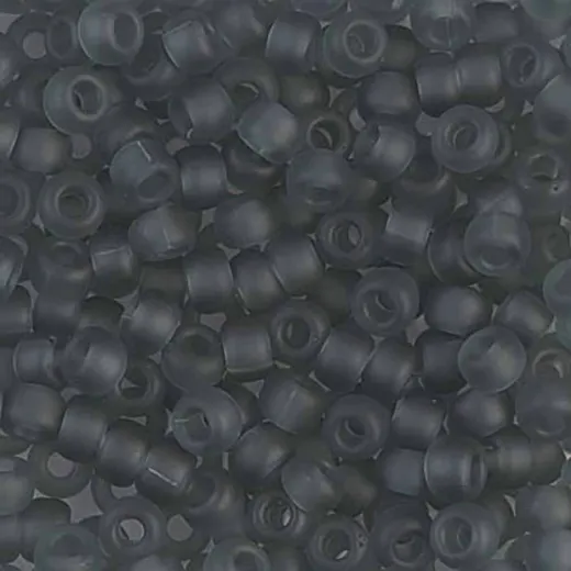 Miyuki Size 6 Seed Beads, Matte Transparent Grey, Colour 0152F, 250g approx. Wholesale pack Miyuki Size 6 Seed Beads, Matte Transparent Grey, Colour 0152F, 250g approx. Wholesale pack
