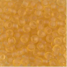 Miyuki Size 6 Seed Beads,  Matte Light Topaz Transparent, Colour 0132F, 250 Gram
