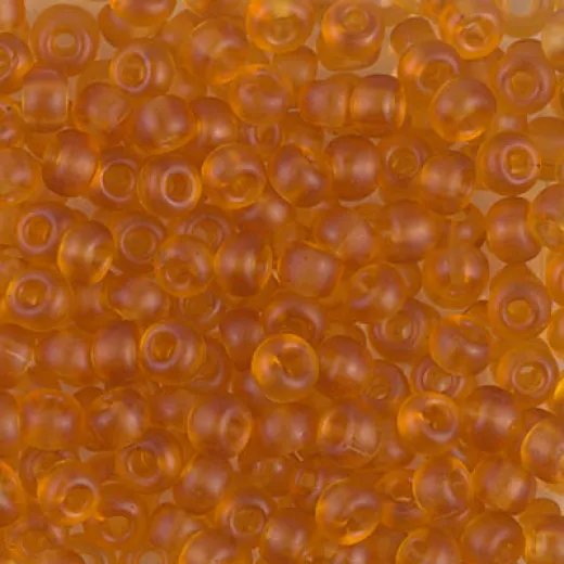 Miyuki Size 6 Seed Beads, Matte Topaz Transparent, Colour 0133F, 250 Gram Miyuki Size 6 Seed Beads, Matte Topaz Transparent, Colour 0133F, 250 Gram