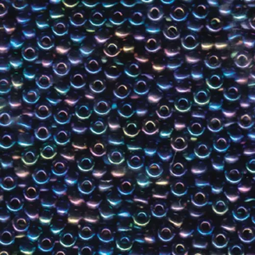 Miyuki Size 6 Seed Beads, Black AB, Colour 0401R, 250g Wholesale pack Miyuki Size 6 Seed Beads, Black AB, Colour 0401R, 250g Wholesale pack