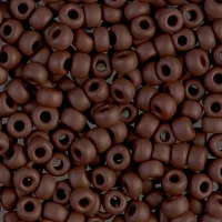 Matte Chocolate Brown Opaque Miyuki size 6/0 Colour  0409F, 20g approx.