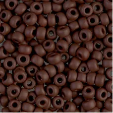 Matte Chocolate Brown Opaque Miyuki size 6/0 Colour  0409F, 20g approx.