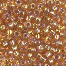 Silver Lined Dark Gold AB Miyuki size 6/0 Colour 1004, 20g