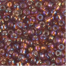 Silver Lined Dark Topaz AB Miyuki size 6/0 Colour 1005, 20g