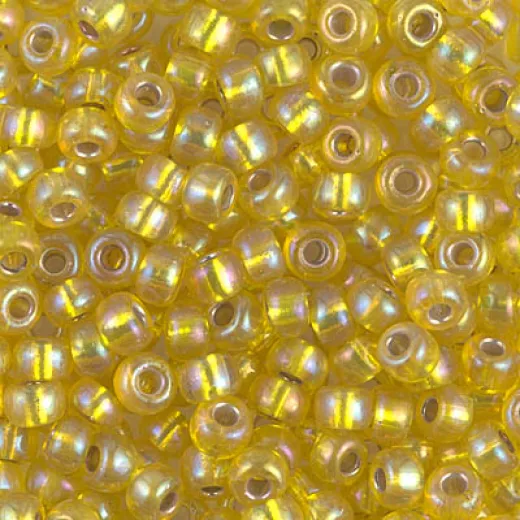 Silver Lined Yellow AB Miyuki size 6/0 Colour 1006, 250g Silver Lined Yellow AB Miyuki size 6/0 Colour 1006, 250g