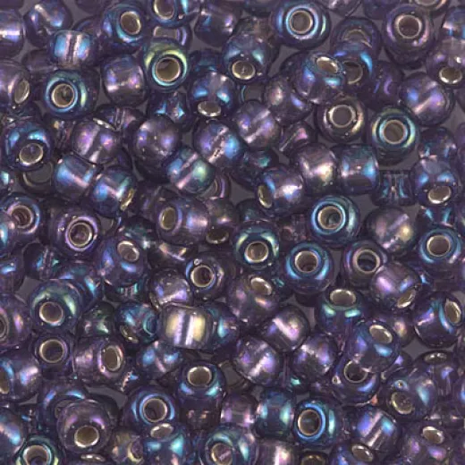 Silver Lined Amethyst AB Miyuki size 6/0 Colour 1024, 250g approx.
