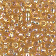 Silver Lined Gold AB Miyuki size 6/0 Colour 1003, 20g