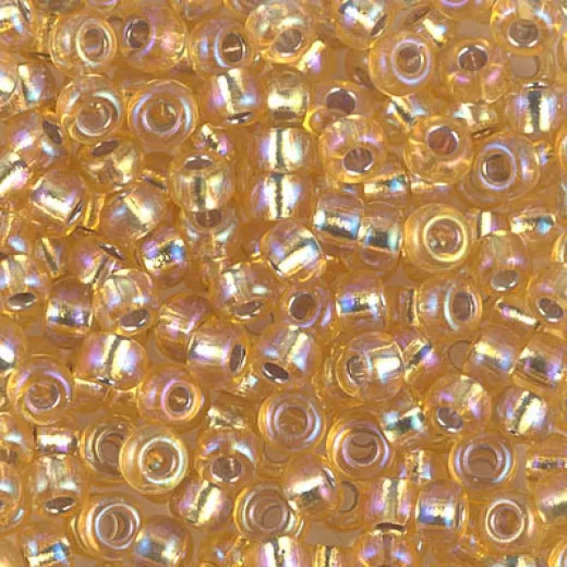 Silver Lined Gold AB Miyuki size 6/0 Colour 1003, 20g Silver Lined Gold AB Miyuki size 6/0 Colour 1003, 20g