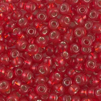 Silver Lined Red, Colour 0140S Miyuki 6/0 Seed Beads, 20g approx.