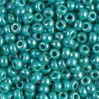 Turquoise Green Opaque AB Miyuki size 6/0 Colour  0412R, 20g approx.