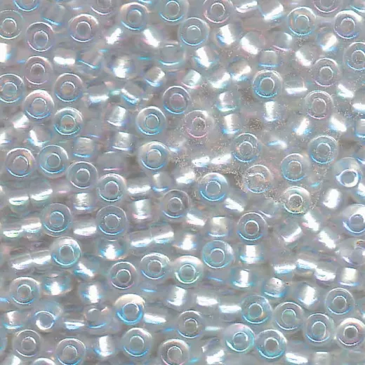 Pearlised Fancy Soft white Lined AB Miyuki 6/0 Seed Beads, 250g, Colour 3637 Pearlised Fancy Soft white Lined AB Miyuki 6/0 Seed Beads, 250g, Colour 3637