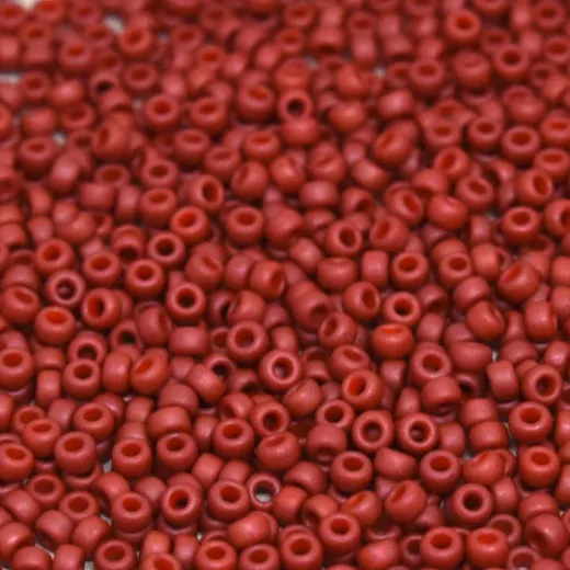 Matte Opaque Terracotta Miyuki 15/0 Seed Beads, 8.2g, Colour 2315