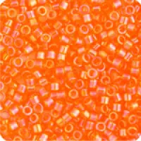 DBM0151 Light Orange Transparent AB, Size 10/0  Miyuki Delica Beads, Colour code -151 - Approx. 5.2g